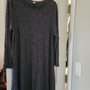 Old Navy Charcoal Long Sleeve Dress